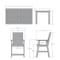 Highwood Usa Weatherly 7pc Rectangular Counter Height Outdoor Patio Furniture Dining Set 72 x 42 AD-ST7WL2CO4BA-EUC - alternate 2